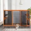 Sevobal Pet Crates And Houses Detachable Cat Enclosure With Waterproof Roof And 3 Jumping Platforms, Removable Cat Cage, Orange, 70.8"*31.5"*42.5" -Household Items GUEST b61e4092 d546 4dbf 8f7f 4f82a910a380