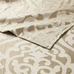 SEVOBAL Shower Curtain Luxury Jacquard Textured Damask Design For Bathroom Decor, Tan Ivory, 72"*72"*0.13" -Household Items GUEST b780717f be51 4ed1 9a44 886dd4ae49e6