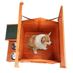 SEVOBAL Pet Crates And Houses Premium Wooden Dog House, Spacious Indoor, Outdoor Shelter With Food Storage, Feeding Station, Orange, 35.8"*29.1"*7.5" 10 SEVOBAL Pet Crates And Houses Premium Wooden Dog House, Spacious Indoor, Outdoor Shelter With Food Storage, Feeding Station, Orange, 35.8"*29.1"*7.5" -Household Items GUEST b9165b74 b6c7 42ac a048 8a34a67dbe1a