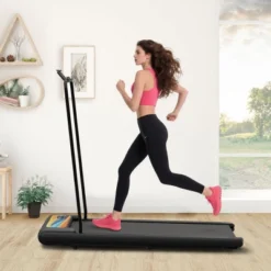 SEVOBAL Treadmill With Incline Treadmill Walking Pad Folding Portable With Handle, 2.5HP Under Desk For Office Home, Orange, 43.5"*18.1"*37.8"