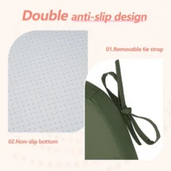 SEVOBAL 2Pack Seat Cushions With Premium Soft Cotton Filling, Non-Slip Bottom, Comfortable Durable Chair Pads For Living Room, Green, 17"*16.5"*2.2" 9 SEVOBAL 2Pack Seat Cushions With Premium Soft Cotton Filling, Non-Slip Bottom, Comfortable Durable Chair Pads For Living Room, Green, 17"*16.5"*2.2" -Household Items GUEST baaa1745 fdec 4cf9 bea9 87563fe6b43c