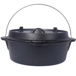 SEVOBAL Grill Cookware Outdoor Dutch Oven With Skillet Lid For Campfire Cooking And Group Meals Use Area, Black, 13"*13"*7.5" 11 SEVOBAL Grill Cookware Outdoor Dutch Oven With Skillet Lid For Campfire Cooking And Group Meals Use Area, Black, 13"*13"*7.5" -Household Items GUEST bc793ed7 2090 4b19 94c3 05debc1a0d06