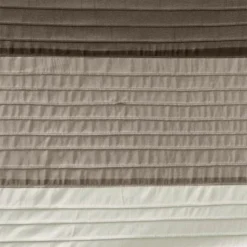 SEVOBAL Shower Curtain Faux Silk With Pintucked Detailing And Colorblock Design For Stylish Bathroom Decor, Gray, 72"*72"*0.13" -Household Items GUEST c3d423ee ed29 4cad a9d0 a604fdab9593