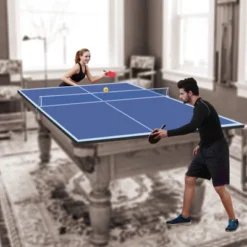 Sevobal Game Table 9ft Foldable Ping Pong Conversion Top Table Tennis Surface For Indoor Use And Game Rooms, Blue, 108"*60"*3" -Household Items GUEST cad87c35 814d 4da5 9f71 028b5a625e2c