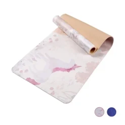 SEVOBAL Premium Non-Slip Yoga Mat Extra Thick Exercise Mat Dual Texture Design For Superior Grip Comfort, Pink Flower, 72.1"*24"*0.2" -Household Items GUEST cbe16621 0b2c 4425 ac51 3944c40b9f23