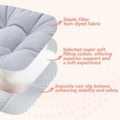 SEVOBAL 2Pack Square Seat Cushions With Premium Soft Cotton Filling, Non-Slip Bottom Durable Chair Pads For Dining Room, Gray, 17.8"*17.8"*4.4" -Household Items GUEST cc56d5ba 9a87 4f2f 935e 5e0494fda007