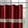 SEVOBAL Shower Curtain Faux Silk With Floral Embroidery And Pintucked Detailing For Elegant Bathroom Decor, Red, 72"*72"*0.13" -Household Items GUEST cce32431 056d 4d80 84f8 05d03261eb5f