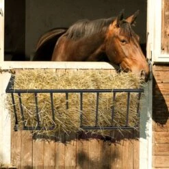 SEVOBAL Pet Bowl Heavy Duty Wall Mounted Hay Feeder, Large Capacity Livestock Feeding Rack For Horses, Goats And Sheep, Black, 41.34"*13.78"*6.69" -Household Items GUEST cdfc3a20 2778 406f 8b72 5ae8a1956963