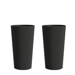 Sevobal Tall Planter Planter Round With Drainage Holes, Weather-Resistant Planter For Porch Patio Backyard, 2PCS, Black, 13"*13"*23.6" 11 Sevobal Tall Planter Planter Round With Drainage Holes, Weather-Resistant Planter For Porch Patio Backyard, 2PCS, Black, 13"*13"*23.6" -Household Items GUEST cfd10570 ebfd 475e a7a6 d5be4fbeea75