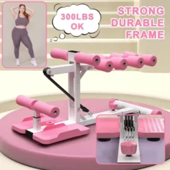 SEVOBAL Deep Squat Machine Home Glutes Trainer Machine With Resistance Bands Assist Trainer Core Legs Workout Home Gym Office , Pink, 29"*16"*23" -Household Items GUEST cfdbdde7 e86a 464e 9508 263a21641d9f