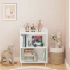 Sevobal Decorative Bookshelf Kids 3-Tier Bookcase, Children's Book Display, Bookshelf Toy Storage Cabinet Organizer, White, 20.72"*11.81"*30.7" -Household Items GUEST d1d67c79 fe16 4ef7 8a4f 395d65a6b43e