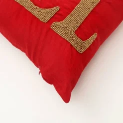 SEVOBAL Bed Pillows Uniquely Handcrafted Noel Themed Beaded Pillow Perfect For Elevating Holiday Home Decor, Cozy Gift For The Season, Red, 24"*16"*2" -Household Items GUEST d43ccf81 d735 4af8 8c3f 541e97e89bda