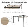 Sevobal Patio Umbrellas Replacement Canopy Top Cover Fabric For Outdoor Patio Retractable Pergola Sun-Shelter Canopy, Khaki, 135.83"*94.46"*8.66" -Household Items GUEST d59d4f3c d49b 4758 ba5a 8c17012d470e