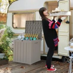 SEVOBAL Deck Boxes Outside Storage Box Container For Storage Patio Furniture, Garden Tools, Pool Supplies, Brown, 30.75"*17.13"*21.85" 9 SEVOBAL Deck Boxes Outside Storage Box Container For Storage Patio Furniture, Garden Tools, Pool Supplies, Brown, 30.75"*17.13"*21.85" -Household Items GUEST d6ee8a79 6d39 4b33 bdcc 48dda7824ed3