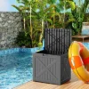 SEVOBAL Deck Boxes 32 Gal Outdoor Storage Deck Box, Weather-Resistant Outdoor Bench With Stay-Up Lid, Black, 22.09"*17.09"*20.87" -Household Items GUEST daad5c71 32ce 48a5 bd0d 957269619e6b