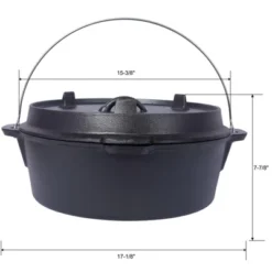 SEVOBAL Grill Cookware Outdoor Dutch Oven With Skillet Lid For Campfire Cooking And Group Meals Use Area, Black, 13"*13"*7.5" 10 SEVOBAL Grill Cookware Outdoor Dutch Oven With Skillet Lid For Campfire Cooking And Group Meals Use Area, Black, 13"*13"*7.5" -Household Items GUEST e03fa11d 860a 42a4 8cc1 177ac8b84d31 1