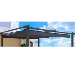 Sevobal Patio Umbrellas Outdoor Patio Gazebo Replacement Canopy, Durable UV-Resistant Material, Top Cover Only, Gray, 135.83"*96.46"*8.66" -Household Items GUEST e111aac5 9c1f 475d 8d07 b965bc0fe0a2