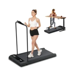 SEVOBAL Walking Pad Removable Armrests Cushioned Belt Folding Portable Treadmill Spacious Surface For Home Gym Office, Black, 43.1"*18.5"*30" -Household Items GUEST e4abd384 f8d2 4d61 ad82 bee031861025