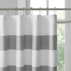 SEVOBAL Shower Curtain Water Repellent 3M Treatment With Waffle Weave Texture For Contemporary Bathroom Decor, Gray, 84"*72"*0.13" -Household Items GUEST e4d0baec ab65 41cd 9c30 b6c397bbdd9c