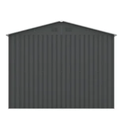 SEVOBAL Storage Sheds Hinge Portal Outside Storage Room With All-Weather Design Metal Tool Shed For Backyard, Patio, Lawn, Gray, 101.6"*142.1"*80.1" -Household Items GUEST e53a512a f5dd 49cd b5cb a98aa1d7fe25
