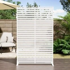 SEVOBAL Patio Decorative Screens 6 Panel Patio Privacy Paged Patio Decorative Screens Patio Screen Decorative For Yard, White, 45.47"*15.75"*72.05" -Household Items GUEST e78887c0 af11 4fa0 95bf c28018178f3f