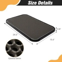 Sevobal Pet Training Pads And Potties, Cat Litter Mat With Urine And Water Proof Function, Honeycomb Design Mat For Cat, Gray, 24.2"*15.6"*0.8" -Household Items GUEST e92fe752 44c9 48b2 9ac2 01e7656b16f9