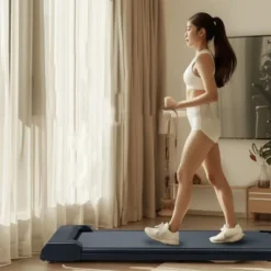 SEVOBAL Walking Pad Running 2.5HP Cushioned Belt Folding Portable Treadmill Spacious Surface Under Desk For Home Gym Office, Black, 45.7"*19.1"*4.2"