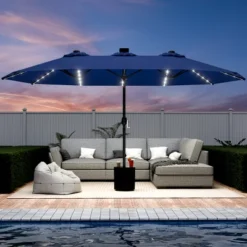 SEVOBAL Patio Umbrellas Outdoor Market Extra Large, Crank Handle For Deck, Lawn, Backyard, Sun Shade -Household Items GUEST e97cfef0 c8d1 45e4 8daf 8fa2b27ca2c8