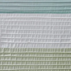 SEVOBAL Shower Curtain Faux Silk With Pintucked Detailing And Colorblock Design For Stylish Bathroom Decor, Green, 72"*72"*0.13" -Household Items GUEST e9a9184f 4e3b 4a8a 9e98 786b4ab7c8c6