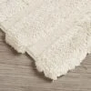 SEVOBAL Bathroom Rugs Bath Mat Rug Home Decor Carpet Shower Mat Home Decor High-low Stripe For Floor Shower Room Bathroom, Beige, 24"*17"*1"