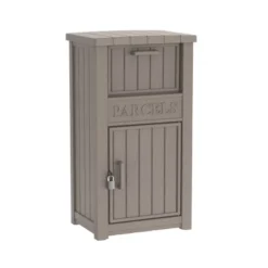 SEVOBAL Deck Boxes 48 Gallon Package Delivery Boxes, Lockable Outdoor Storage Box, Large Package Delivery Waterproof Deck Box, Gray, 44.1"*24.2"*18.6" -Household Items GUEST ea86ea34 bfd6 4db7 a1e3 2bbf0820ea50