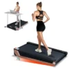 SEVOBAL Home Gyms Incline Walking 8 Degree Pad Treadmill, Portable Compact Under Desk, Suitable For Home, Upright Stand, Beige, 38.9"*21.3"*6.9" -Household Items GUEST eb3d20c0 9643 4a00 876b ae043c33ac5e