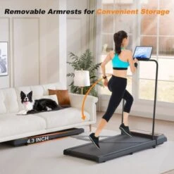 SEVOBAL Treadmills Silent And Space Efficient, Design Ideal For Home And Office Workouts With Abundant Accessories, Orange, 18.5"*43.1"*4.3"