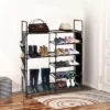 SEVOBAL 35 Pairs Shoe Rack 6 Tier Shoe Shelf Shoe Storage, Shoe Organizer For Entryway Stackable Shoe Holder Shoe Stand, Black, 43"*20"*10" -Household Items GUEST ef05a66a c88b 42f1 8300 602acfac6da6