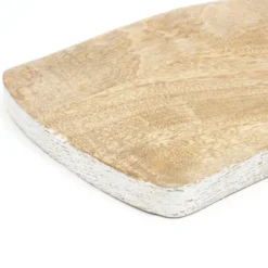 SEVOBAL Serving Platters Handmade Teak Wood Cheese And Bread Board With Asymmetrical Modern Design For Cakes, Appetizers, Beige, 15"*7.5"*0.75" -Household Items GUEST efa125a6 bf9c 491b a899 b2284c439bd1