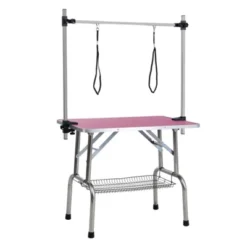 SEVOBALPet Grooming Tools Foldable Pet Grooming Table For Pet Large Dogs And Cats With Adjustable, Bathing Station, Pink, 44"*23.6"*65.5" -Household Items GUEST f00f5f7b 957f 4d6c a458 a320ae06548d