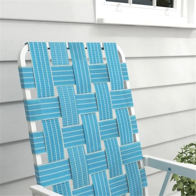 Sevobal Outdoor Portable Chairs 2PCS Folding Strap Chair Set With Armrests And Steel Frame For Patio And Garden, Blue, 22.5"*22.5"*37" 6 Sevobal Outdoor Portable Chairs 2PCS Folding Strap Chair Set With Armrests And Steel Frame For Patio And Garden, Blue, 22.5"*22.5"*37" - Image 4