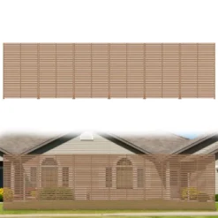 SEVOBAL 6pc Patio Screen Patio Privacy Porch Screen Patio Screens Paged Patio Decorative Screens Patio Screen Decor Outdoor, Brown, 272.82"*15.75"*72" -Household Items GUEST f82d2027 6ead 470e a282 5b8b9604b4fc