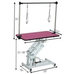 SEVOBAL Pet Grooming Tools Foldable Pet Grooming Table For Pet Large Dogs And Cats With Adjustable, Bathing Station, Pink, 42.5"*23.5"*67" -Household Items GUEST f98ac5f0 5e71 46f0 90af fa4f8ff86da4