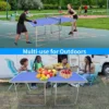 SEVOBAL Table Tennis Accessories 6ft Mid Size Ping Pong Table Foldable Portable Set For Indoor And Outdoor Games, Blue, 39.17"*39.17"*4.33" -Household Items GUEST fe4959b4 1b7c 4423 b367 5235ce8a5a56